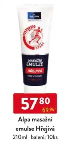 Qanto Alpa masažní emulse Hřejivá nabídka