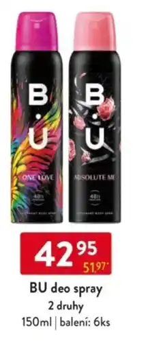 Qanto BU deo spray nabídka