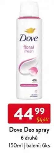 Qanto Dove Deo spray nabídka