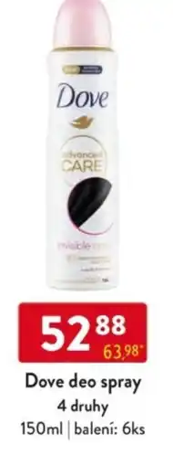 Qanto Dove deo spray nabídka