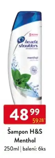 Qanto Šampon H&S Menthol nabídka