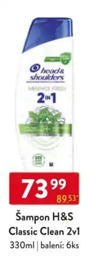 Qanto Šampon H&S Classic Clean 2v1 nabídka