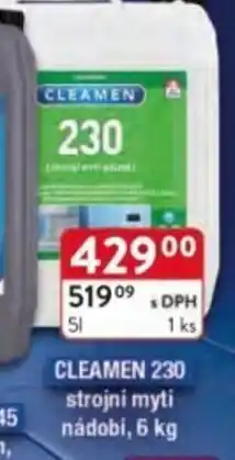 Qanto CLEAMEN 230 strojni myti nádobi nabídka