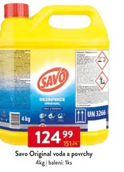 Qanto Savo Original voda a povrchy nabídka