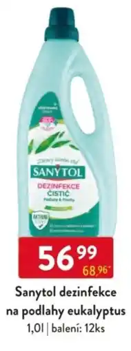 Qanto Sanytol dezinfekce na podlahy eukalyptus nabídka