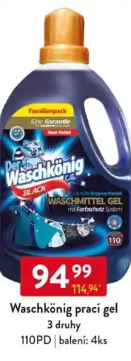 Qanto Waschkönig prací gel nabídka