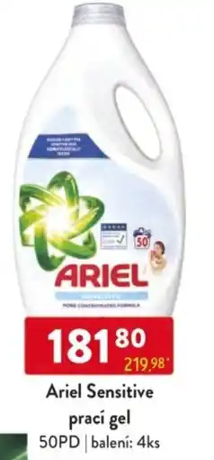 Qanto Ariel Sensitive prací gel 50PD nabídka
