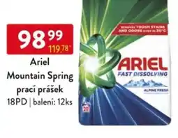 Qanto Ariel Mountain Spring prací prášek 18PD nabídka