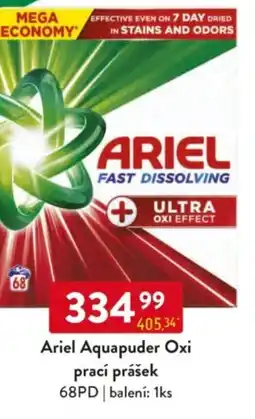 Qanto Ariel Aquapuder Oxi prací prášek 68PD nabídka