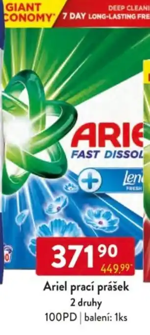 Qanto Ariel prací prášek nabídka