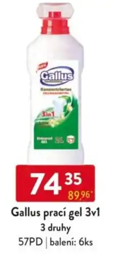 Qanto Gallus prací gel 3v1 nabídka