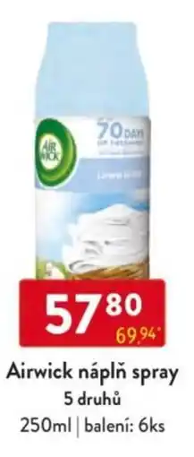 Qanto Airwick náplň spray nabídka