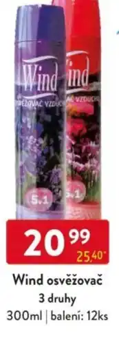 Qanto Wind osvěžovač nabídka