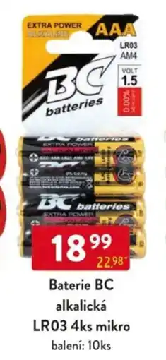 Qanto Baterie BC alkalická LR03 4ks mikro nabídka