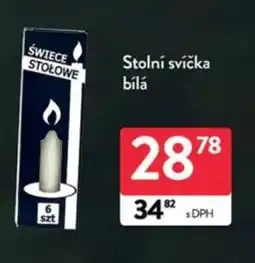 Qanto Stolní svíčka bílá nabídka