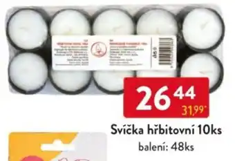 Qanto Svíčka hřbitovní nabídka