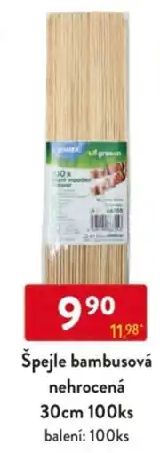 Qanto Špejle bambusová nehrocená nabídka