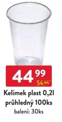 Qanto Kelímek plast 0,2l průhledný nabídka