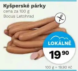 Konzum Kyšperské párky nabídka