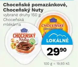 Konzum Choceňské pomazánkové, Choceňský Nuty nabídka