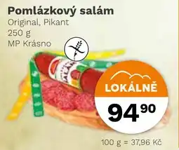 Konzum Pomlázkový salám nabídka