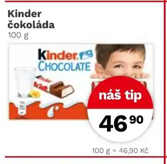 Konzum Kinder čokoláda nabídka