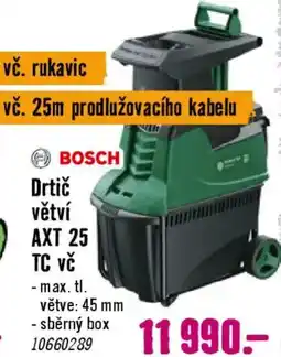 Hornbach BOSCH Drtič větví AXT 25 nabídka