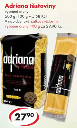 CBA Adriana těstoviny nabídka