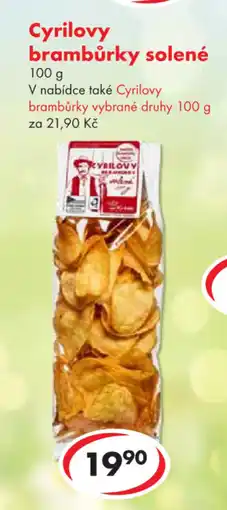 CBA Cyrilovy brambůrky solené nabídka