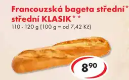 CBA Francouzská bageta střední* střední Klasik nabídka