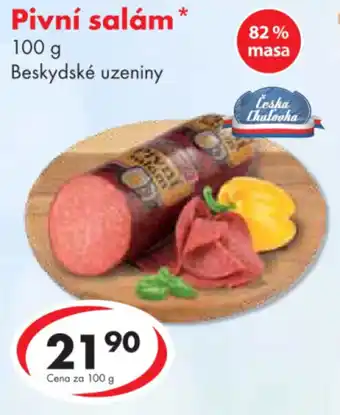 CBA Pivní salám nabídka
