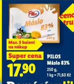 Lidl Máslo nabídka
