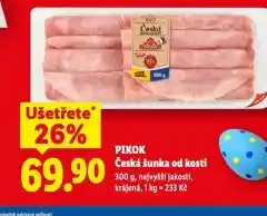 Lidl Česká šunka od kosti nabídka