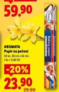 Lidl Papír na pečení nabídka