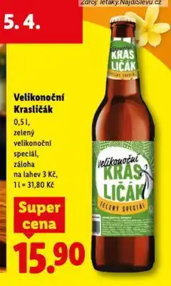 Lidl Pivo velikonoční krasličák nabídka