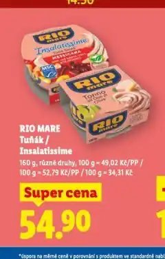 Lidl Rio mare tuňák nabídka