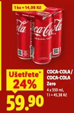 Lidl Coca-cola zero nabídka