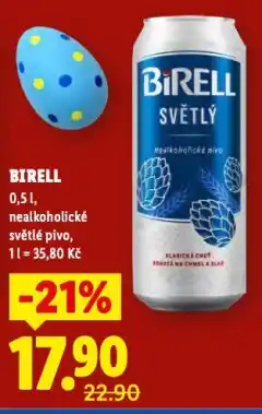 Lidl Birell nealkoholické pivo nabídka