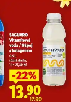 Lidl Saguaro vitamínová voda nabídka