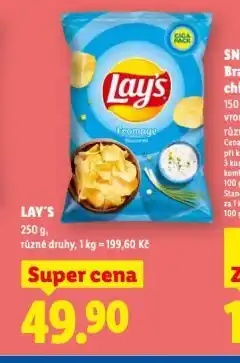 Lidl Lay's chipsy nabídka
