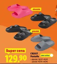 Lidl Pantofle nabídka