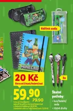 Lidl Školní potřeby nabídka