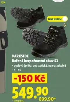 Lidl Parkside obuv nabídka