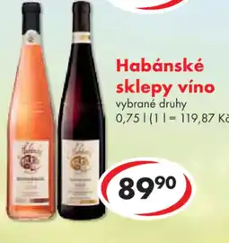 CBA Habánské sklepy víno nabídka