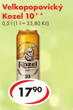 CBA Velkopopovický Kozel 10 nabídka