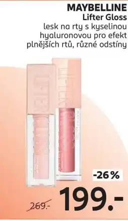Rossmann Maybelline lifter gloss nabídka