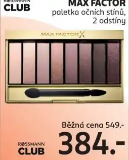 Rossmann Max factor nabídka