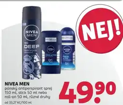Rossmann Nivea men nabídka