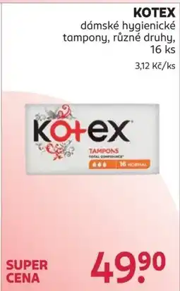 Rossmann Kotex nabídka