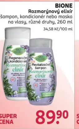 Rossmann Bione rozmarýnový elixír nabídka